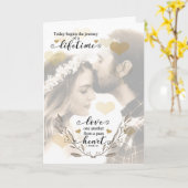 Christelijke bruiloft Gefeliciteerd Bride en Groom Kaart (Gele Bloem)