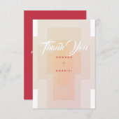 Christelijke bruiloft Hartelijk dank Bedankkaart (Voorkant / Achterkant)