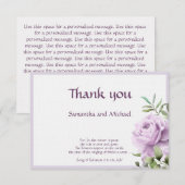 Christelijke bruiloft Hartelijk dank - Zong van So RSVP Kaartje (Voorkant / Achterkant)