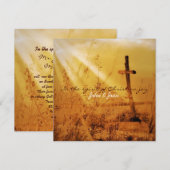 Christelijke  bruiloft kaart (Voorkant / Achterkant)