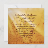 Christelijke  bruiloft kaart (Achterkant)