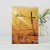 Christelijke bruiloft kaart (Staand voorkant)