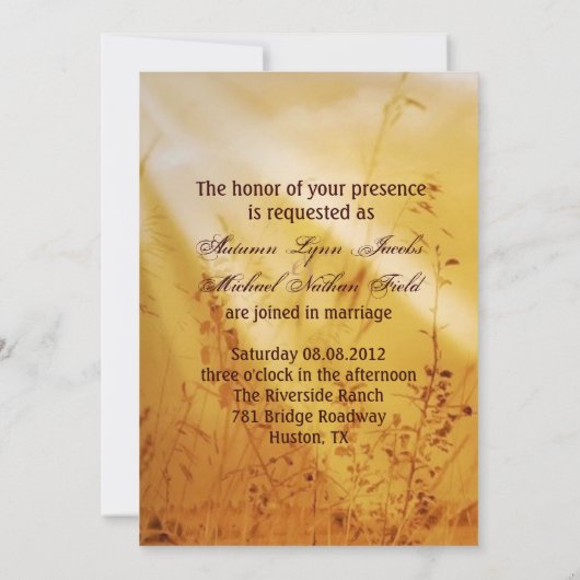 Christelijke bruiloft kaart (Achterkant)