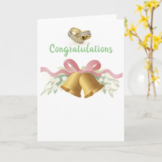 Christelijke bruiloft Kaart (Gele Bloem)