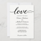 Christelijke bruiloft liefde nooit mislukt kaart (Voorkant)