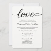 Christelijke bruiloft liefde nooit mislukt kaart (Voorkant)