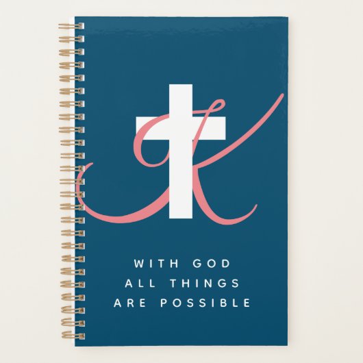 Christelijke bruiloft met aangepast religieus krui planner (Voorkant)