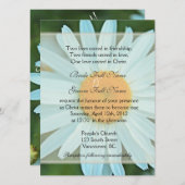 Christelijke bruiloft met echte witte maisbloem kaart (Voorkant / Achterkant)