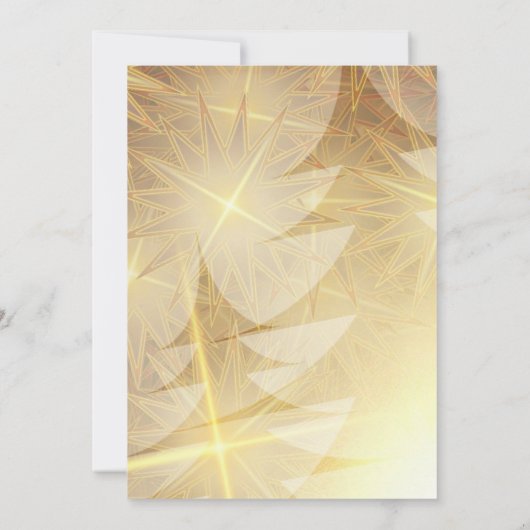 Christelijke bruiloft met gouden kerstbomen kaart (Achterkant)