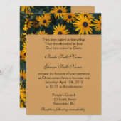 Christelijke bruiloft met lichtgele maisachtige bl kaart (Voorkant / Achterkant)