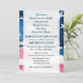 Christelijke bruiloft met patriottische Amerikaans Kaart (Staand voorkant)