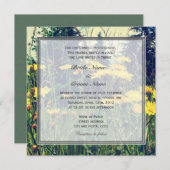 Christelijke bruiloft met wild dandelion bloemen kaart (Voorkant / Achterkant)