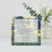 Christelijke bruiloft met wild dandelion bloemen kaart (Staand voorkant)