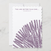 Christelijke bruiloft Uitnodiging Hummigbird Plum  (Voorkant)