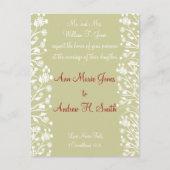 Christelijke bruiloft uitnodiging Sinaasappel wit (Voorkant)