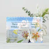 Christelijke bruiloft uitnodigingslied van Salomo Kaart (Staand voorkant)