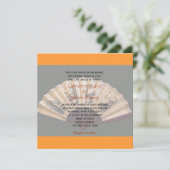 Christelijke bruiloft van Chinese bamboe- en zijde Kaart (Staand voorkant)