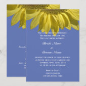 Christelijke bruiloft voor zonnebloemen kaart (Voorkant / Achterkant)