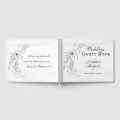 Christelijke bruiloft Waterverf van Elegant Gray F Gastenboek (Volledig)