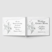 Christelijke bruiloft Waterverf van Elegant Gray F Gastenboek (Volledig)