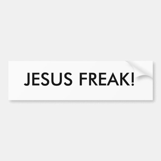 Christelijke BUMPERSTICKER (Voorkant)