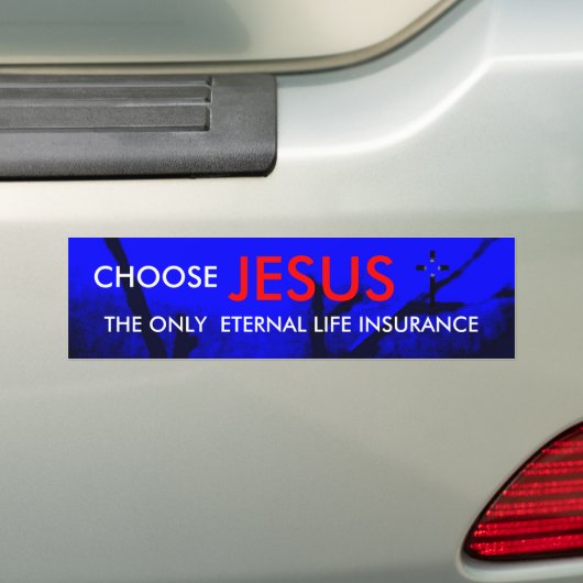 Christelijke Bumpersticker interne levensverzekeri (Op auto)