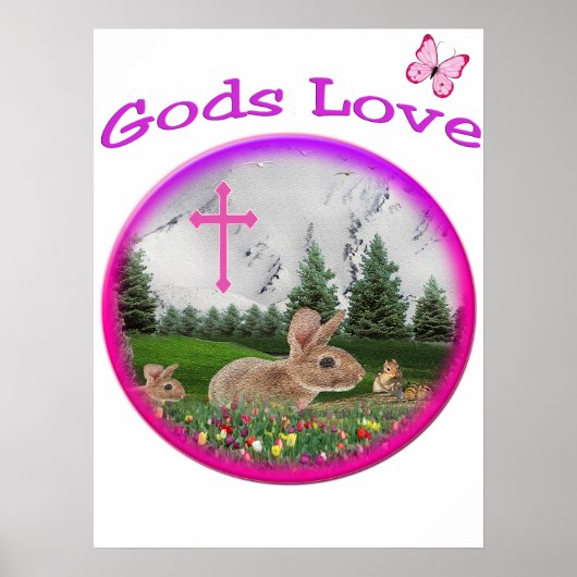 Christelijke Bunny Poster (Voorkant)