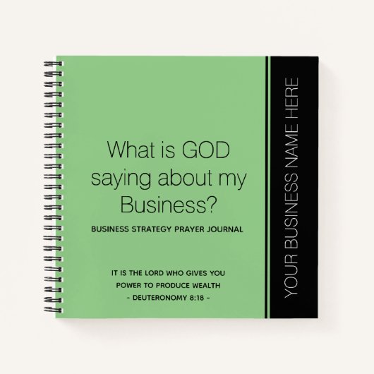 Christelijke Business Prayer Diary Notitieboek (Voorkant)