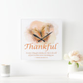 Christelijke butterfly bijbel voor vrouwen: dankba vierkante klok (Huis)