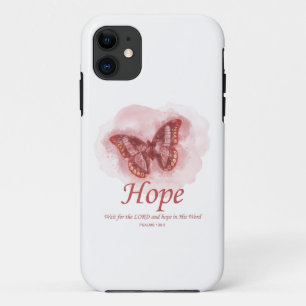 Christelijke butterfly bijbel voor vrouwen: Hoop Case-Mate iPhone Case