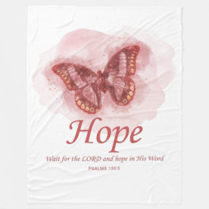 Christelijke butterfly bijbel voor vrouwen: Hoop  Fleece Deken