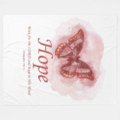 Christelijke butterfly bijbel voor vrouwen: Hoop  Fleece Deken (Voorkant (Horizontaal))