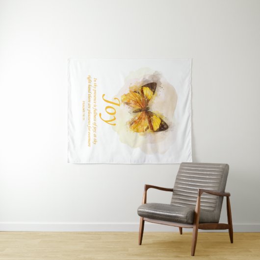 Christelijke butterfly bijbel voor vrouwen: Joy Wandkleed (In Situ (horizontaal))