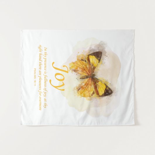 Christelijke butterfly bijbel voor vrouwen: Joy Wandkleed (Voorkant (horizontaal))