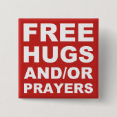 Christelijke Button in de vorm van vrije huggen of (Voorkant)