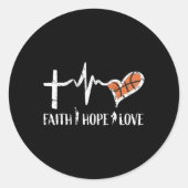 Christelijke Bysketbyll Gifts Tiener Jongens Meisj Ronde Sticker (Voorkant)