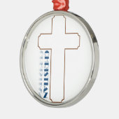 Christelijke cadeaus metalen ornament (Links)