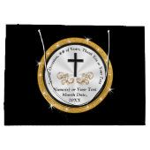 Christelijke cadeautassen, speciaal gepersonalisee groot cadeauzakje (Achterkant)