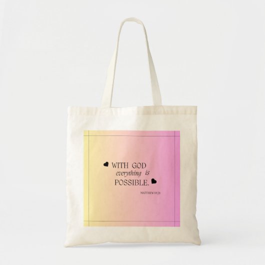 Christelijke Canvas tas (Voorkant)