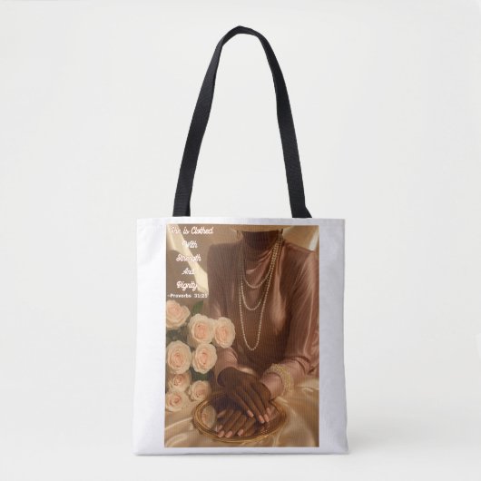 Christelijke Canvas tas/Bijbelvers, Inspirerend Tote Bag (Voorkant)
