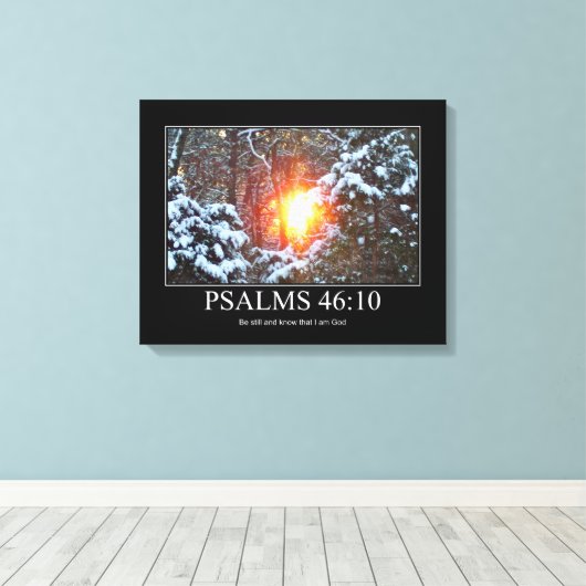 CHRISTELIJKE CANVAS WALL ART AFDRUK (Insitu (Houten vloer))