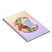 Christelijke Cardinals Faith aangepaste naam Notitieboek (Rechterzijde)