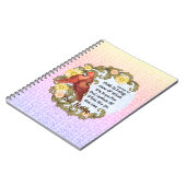 Christelijke Cardinals Faith aangepaste naam Notitieboek (Linkerzijde)