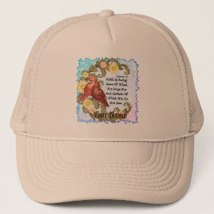 Christelijke Cardinals Faith aangepaste naam Trucker Pet