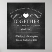 Christelijke Chalkboard Wedding Print (Voorkant)
