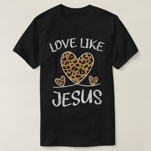 Christelijke Cheeta Leopar T-shirt (Design voorkant)