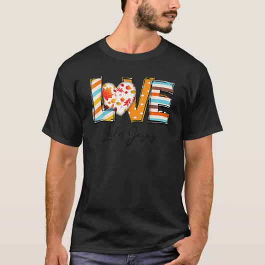 Christelijke Cheetah Leopard Love like Jesus Thank T-shirt (Voorkant)