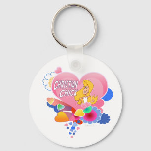 Christelijke chick sleutelhanger