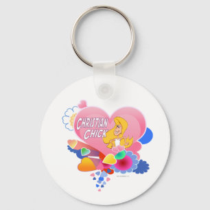Christelijke chick sleutelhanger