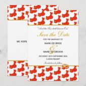 CHRISTELIJKE Chinese speciale evenement huwelijksv Save The Date (Voorkant / Achterkant)